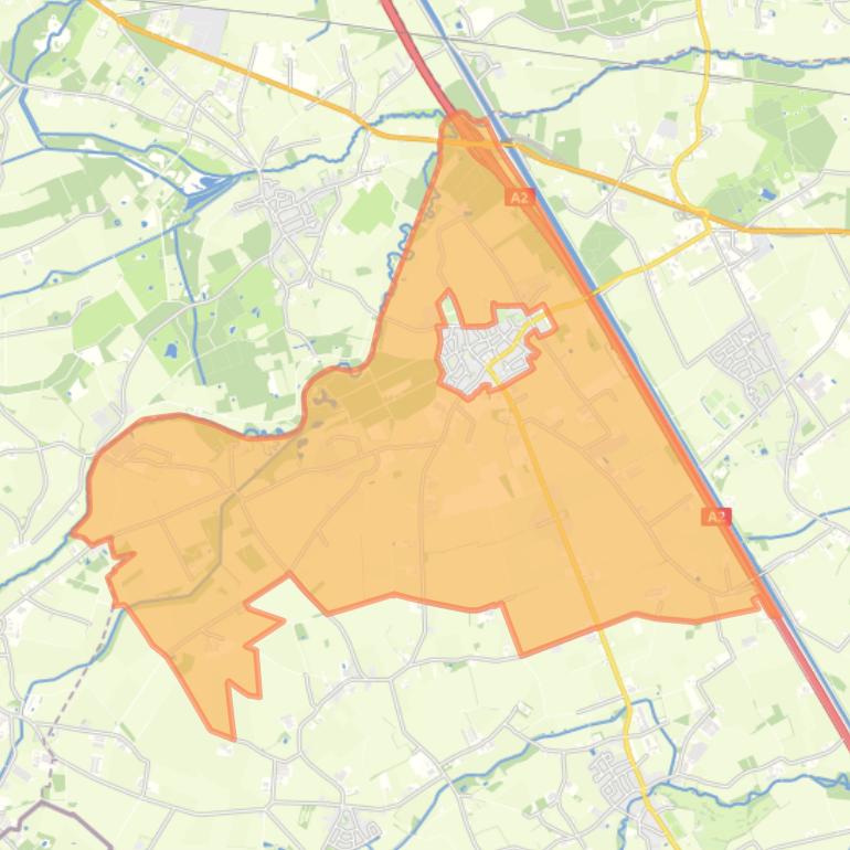 Kaart van de buurt Verspreide huizen Ell.