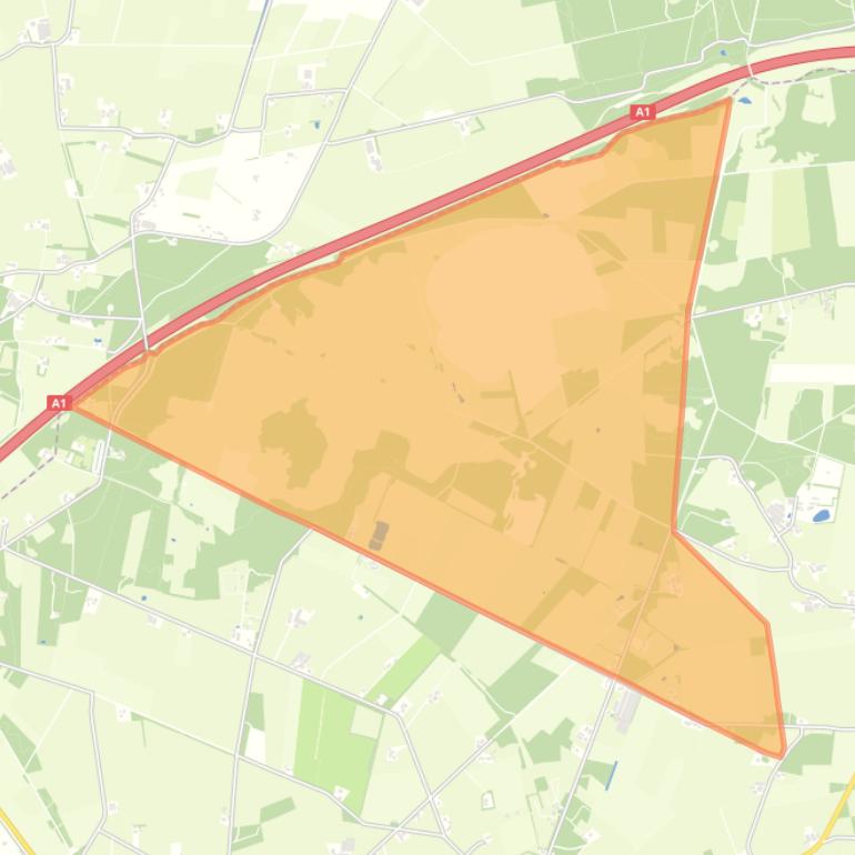 Kaart van de buurt Verspreide huizen Elzenerveen en Borkeld.