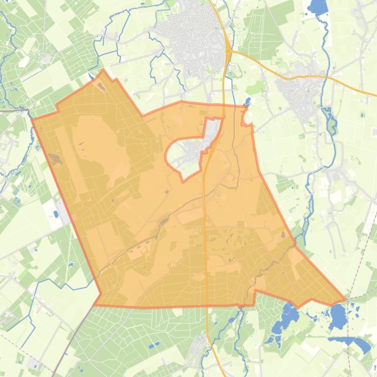 Kaart van de buurt Verspreide huizen Esbeek.