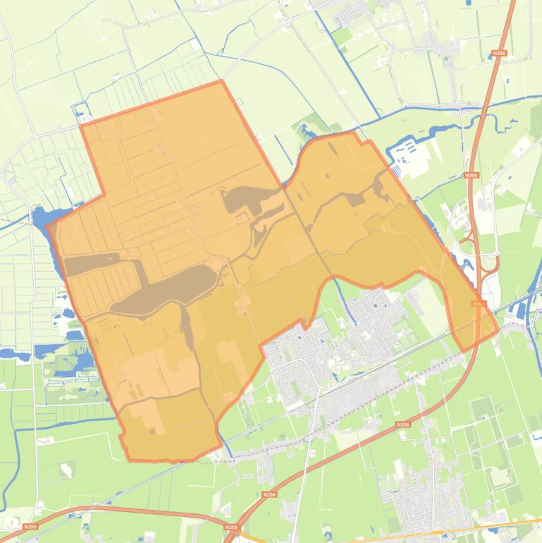 Kaart van de buurt Verspreide huizen Feanwâlden.
