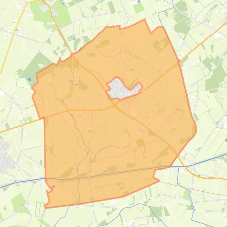 Kaart van de buurt Verspreide huizen Fleringen.