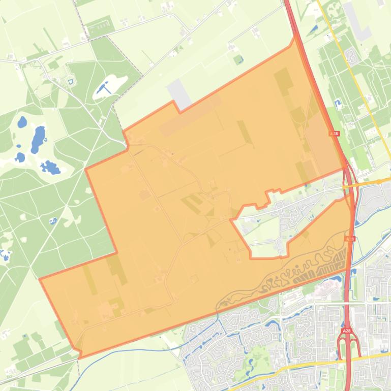 Kaart van de buurt Verspreide huizen Fluitenberg.