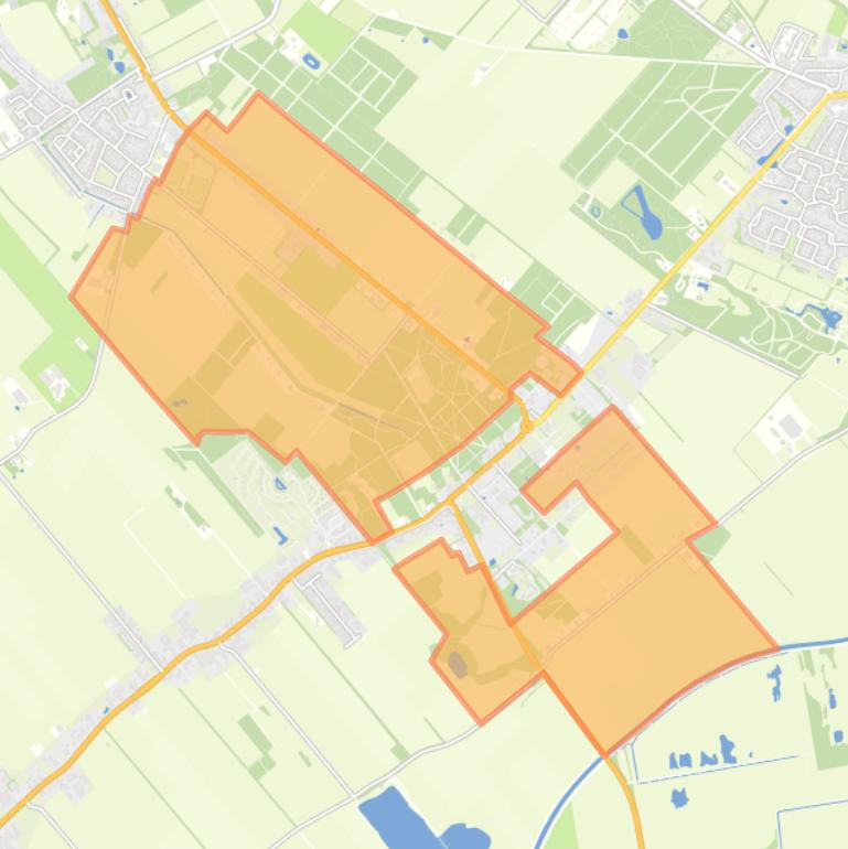 Kaart van de buurt Verspreide huizen Frederiksoord.