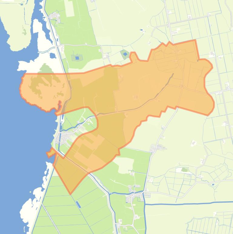 Kaart van de buurt Verspreide huizen Gaast.