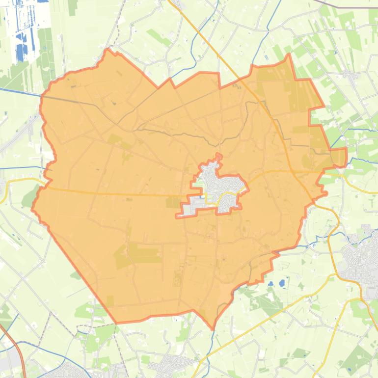 Kaart van de buurt Verspreide huizen Geesteren.