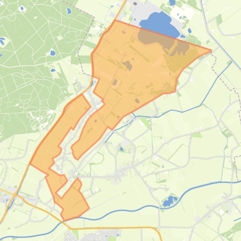 Kaart van de buurt Verspreide huizen Geeuwenbrug.