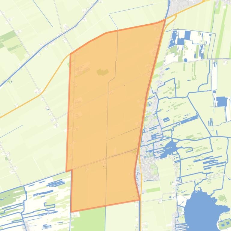 Kaart van de buurt Verspreide huizen Giethoorn-Noord.