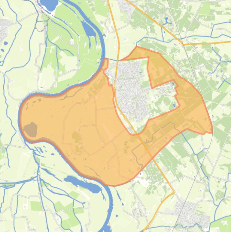 Kaart van de buurt Verspreide huizen Gorssel.