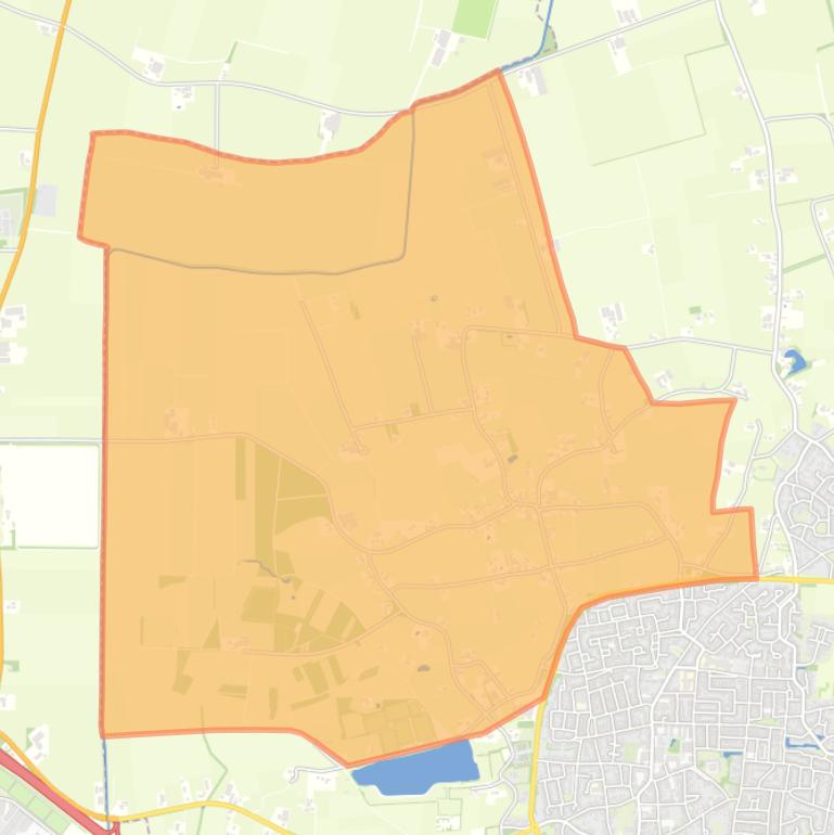 Kaart van de buurt Verspreide huizen Greffelkamp.
