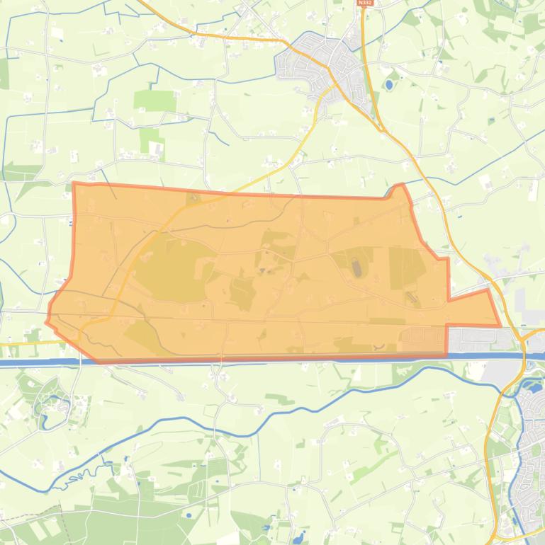 Kaart van de buurt Verspreide huizen Groot Dochteren.