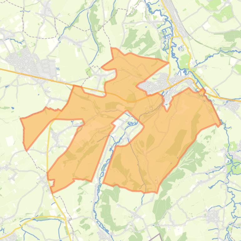 Kaart van de buurt Verspreide huizen.