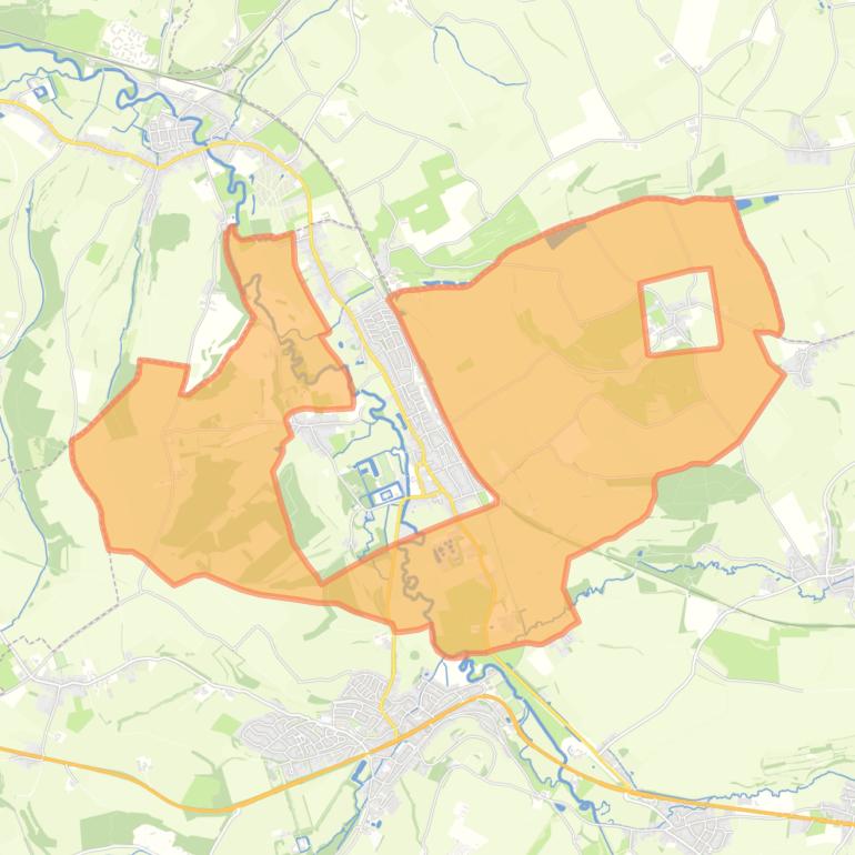 Kaart van de buurt Verspreide huizen.