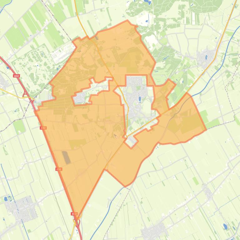 Kaart van de buurt Verspreide huizen Havelte.