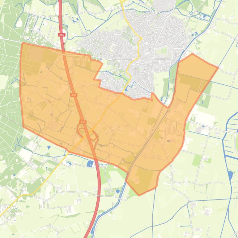 Kaart van de buurt Verspreide huizen Heerde-Zuid.