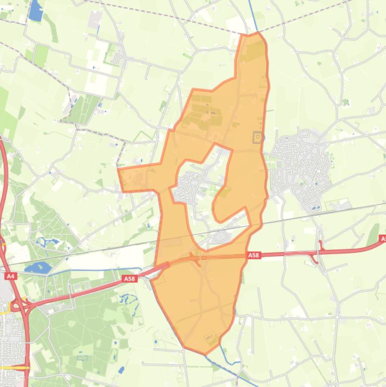 Kaart van de buurt Verspreide huizen Heerle.