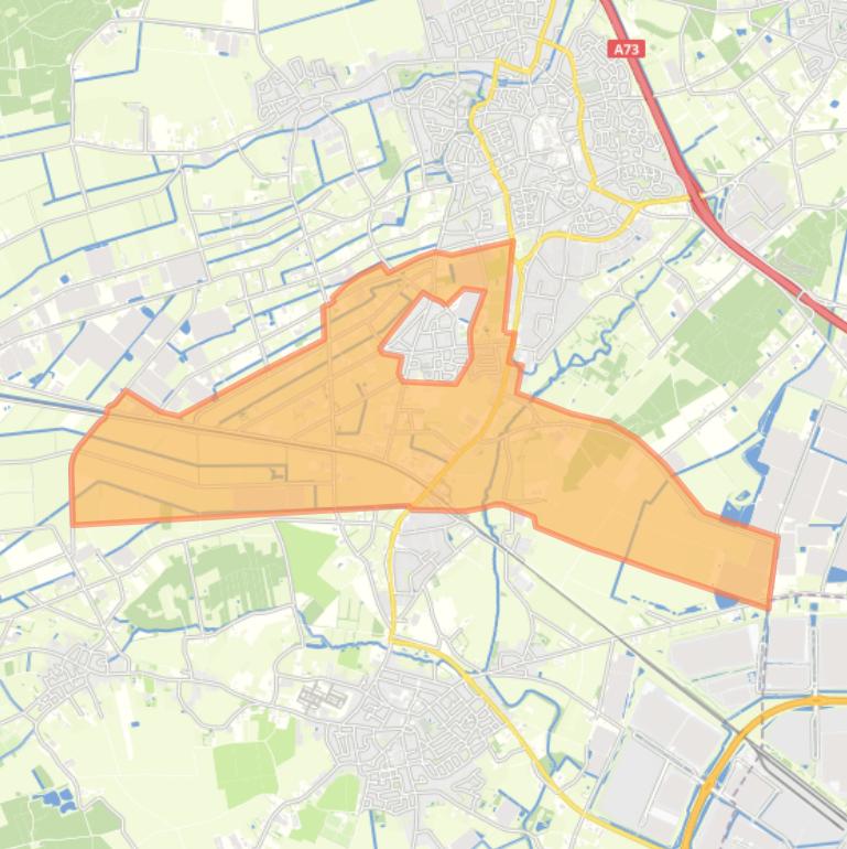 Kaart van de buurt Verspreide huizen Hegelsom.