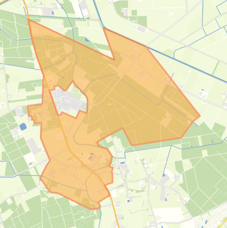 Kaart van de buurt Verspreide huizen Heibloem.