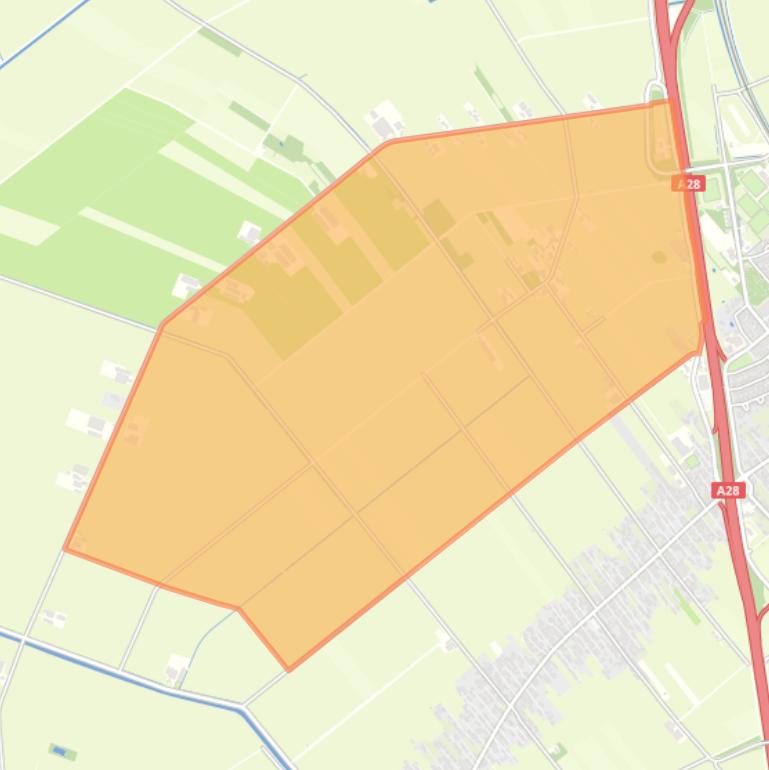 Kaart van de buurt Verspreide huizen Heidehoogten.