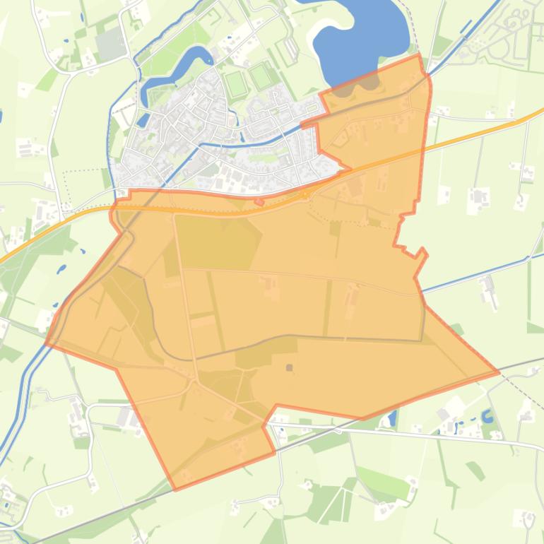 Kaart van de buurt Verspreide huizen Het Zwanenbroek.