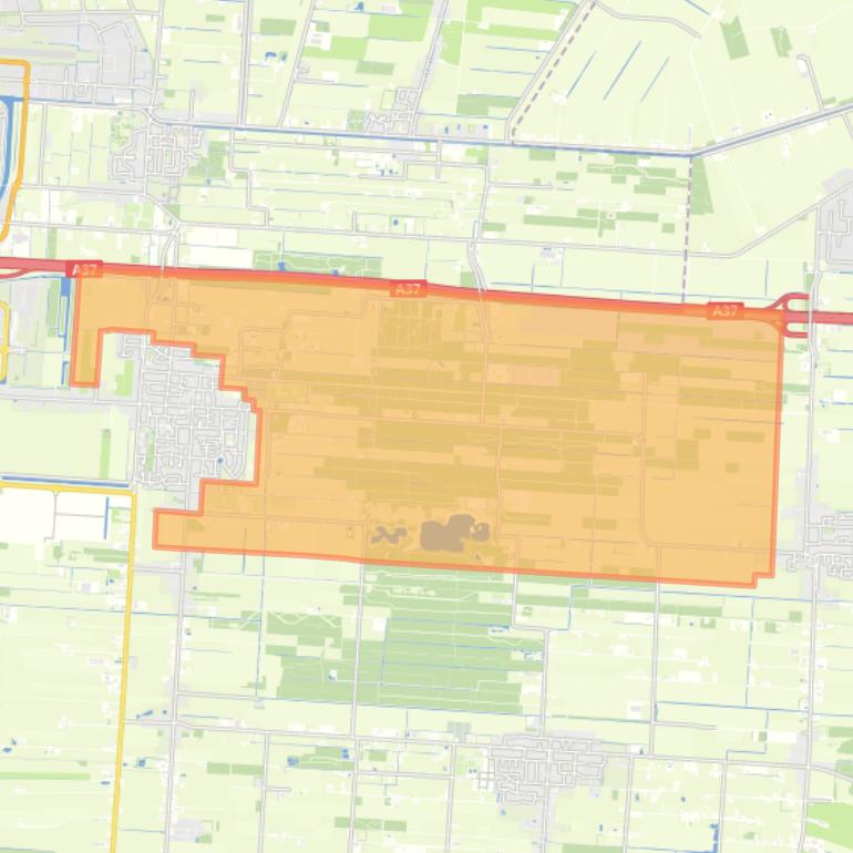 Kaart van de buurt Verspreide huizen Hollandscheveld-Oost.