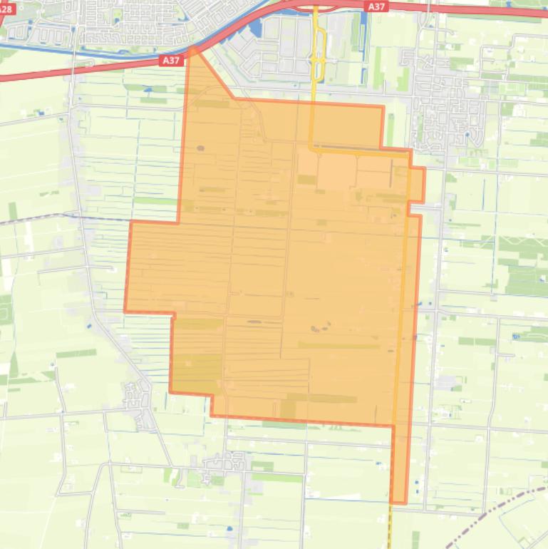Kaart van de buurt Verspreide huizen Hollandscheveld-West.