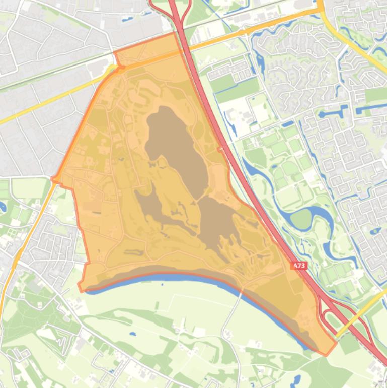 Kaart van de buurt Verspreide huizen Hoogbroek.