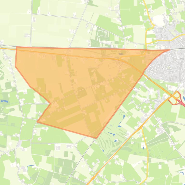 Kaart van de buurt Verspreide huizen Huurne II.