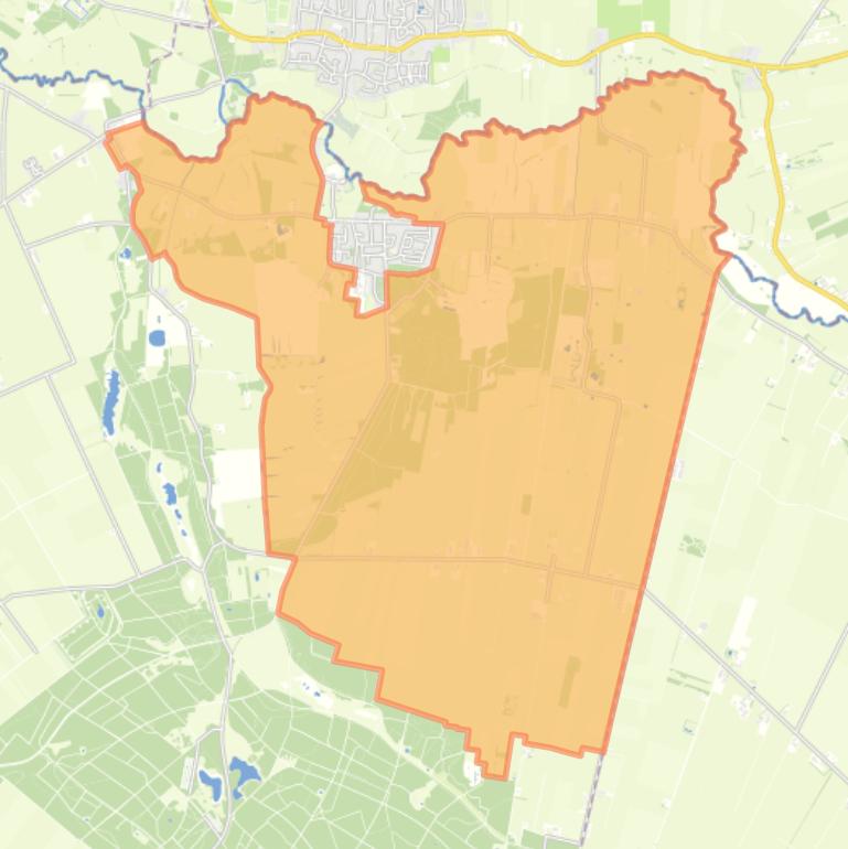 Kaart van de buurt Verspreide huizen IJhorst.