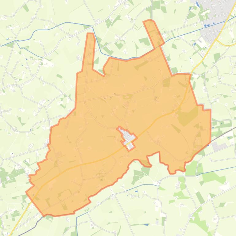 Kaart van de buurt Verspreide huizen IJzerlo.