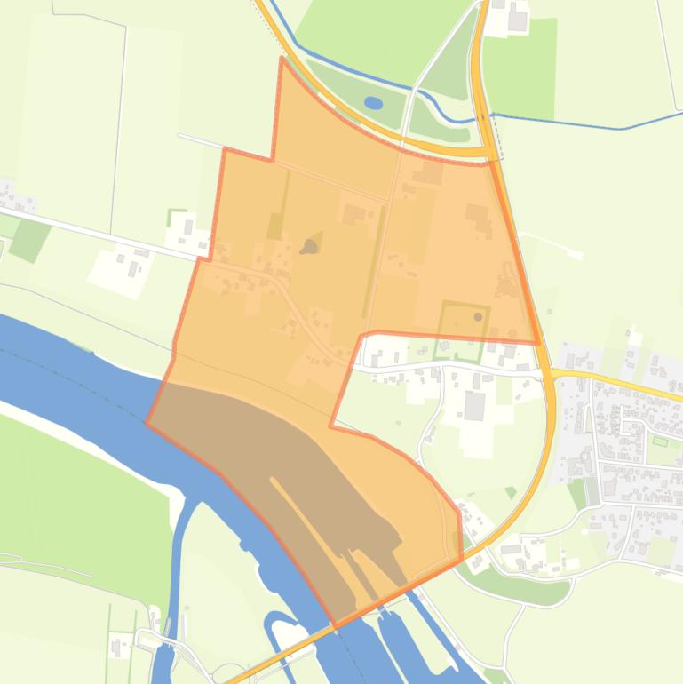 Kaart van de buurt Verspreide huizen in de polder Balgoij en Einde.