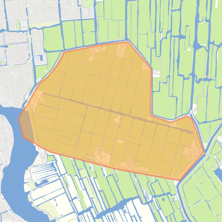 Kaart van de buurt Verspreide huizen in de polder Engewormer.