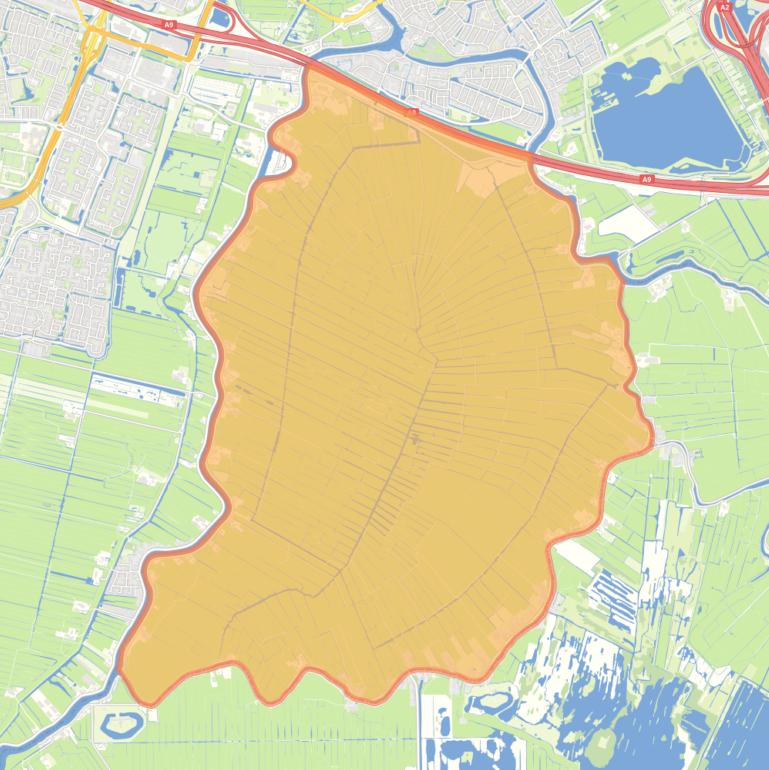 Kaart van de buurt Verspreide huizen in de Rondehoeppolder.