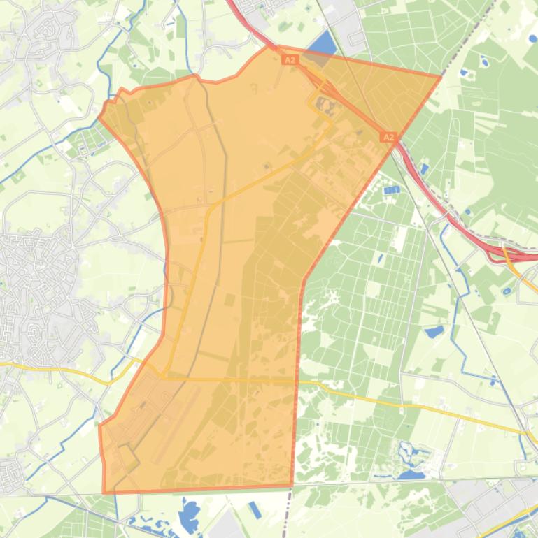 Kaart van de buurt Verspreide huizen in het Oosten.