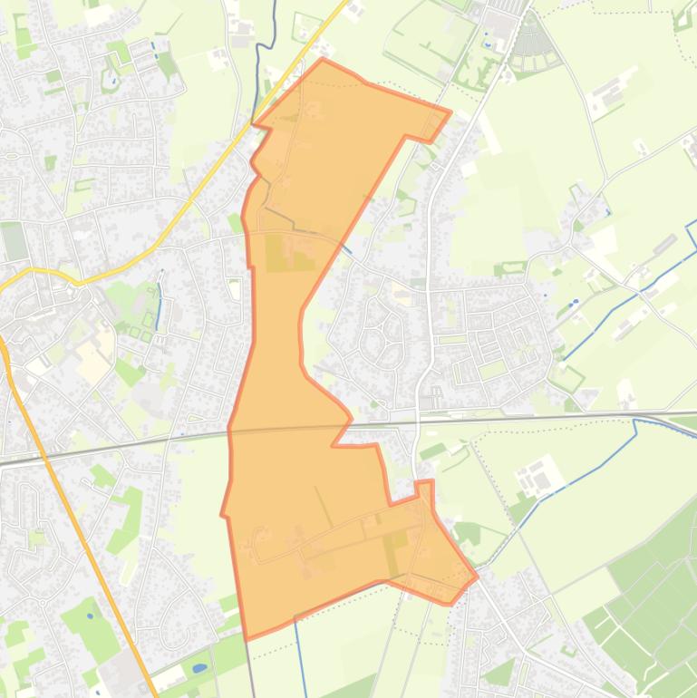 Kaart van de buurt Verspreide huizen in het Westen.