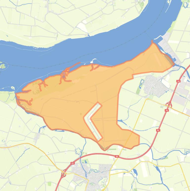 Kaart van de buurt Verspreide huizen in het Westen.