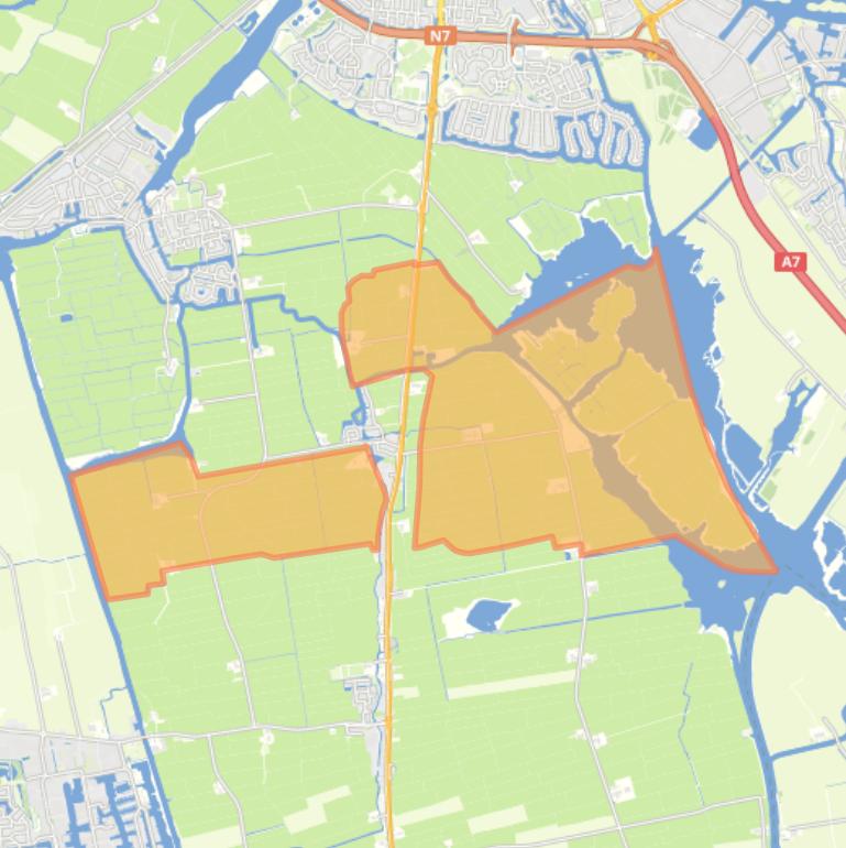 Kaart van de buurt Verspreide huizen Jutrijp.