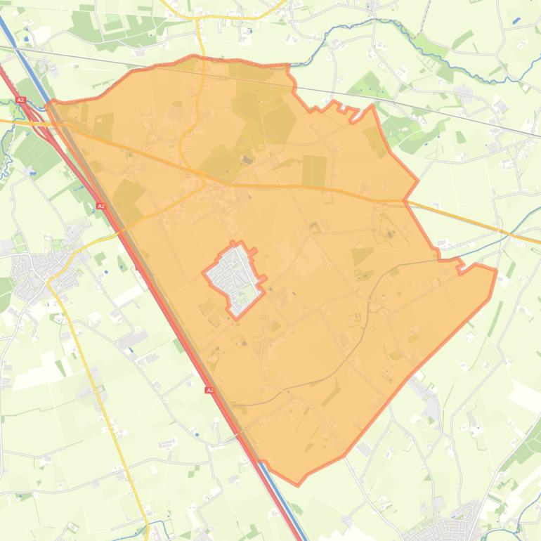 Kaart van de buurt Verspreide huizen Kelpen-Oler.