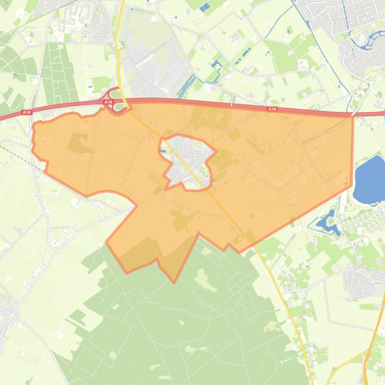 Kaart van de buurt Verspreide huizen Kilder.