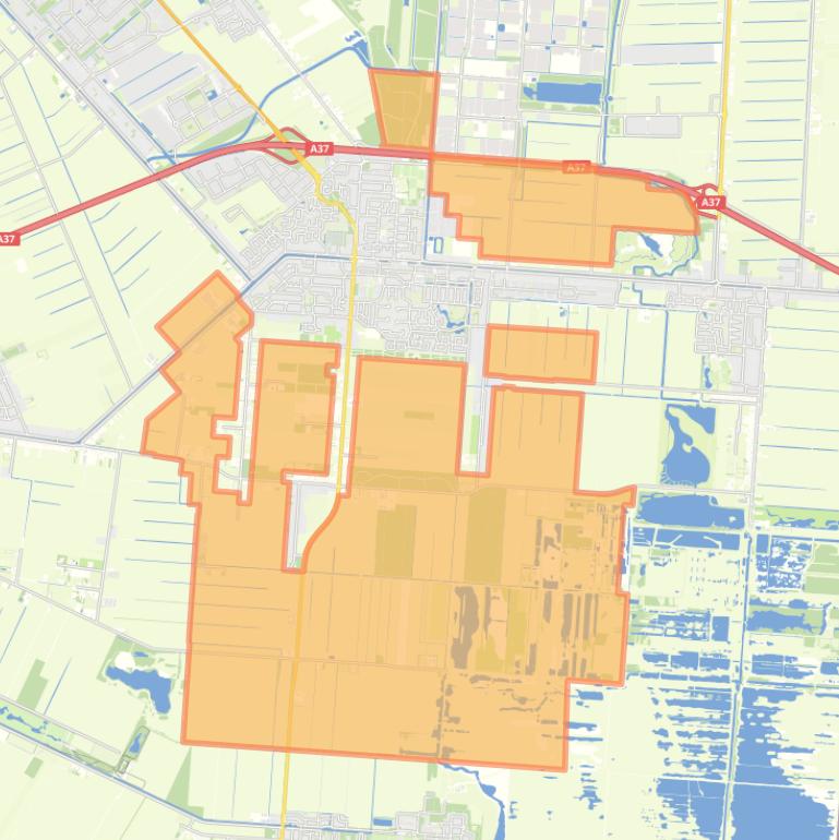 Kaart van de buurt Verspreide huizen Klazienaveen.