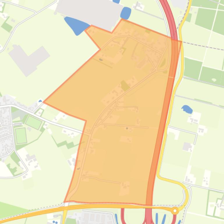 Kaart van de buurt Verspreide huizen Klutsdorp.