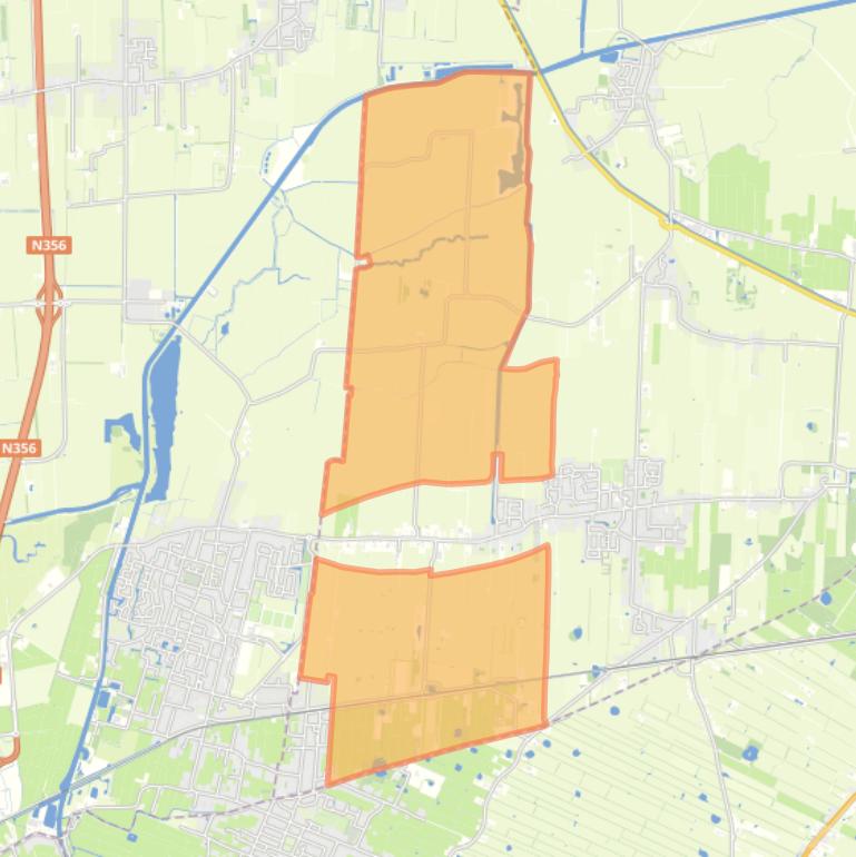 Kaart van de buurt Verspreide huizen Kollumerzwaag.