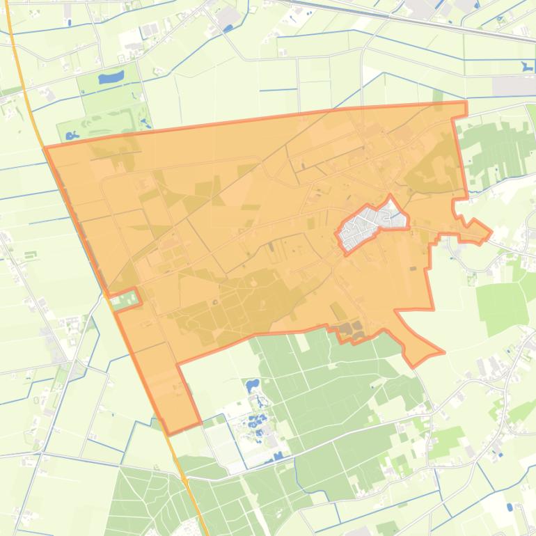 Kaart van de buurt Verspreide huizen Kronenberg.