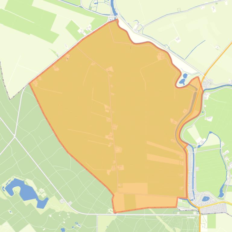 Kaart van de buurt Verspreide huizen Kuinre.