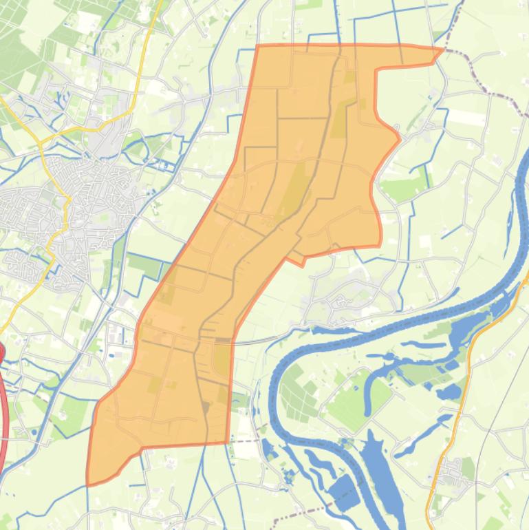 Kaart van de buurt Verspreide huizen Lage Land.