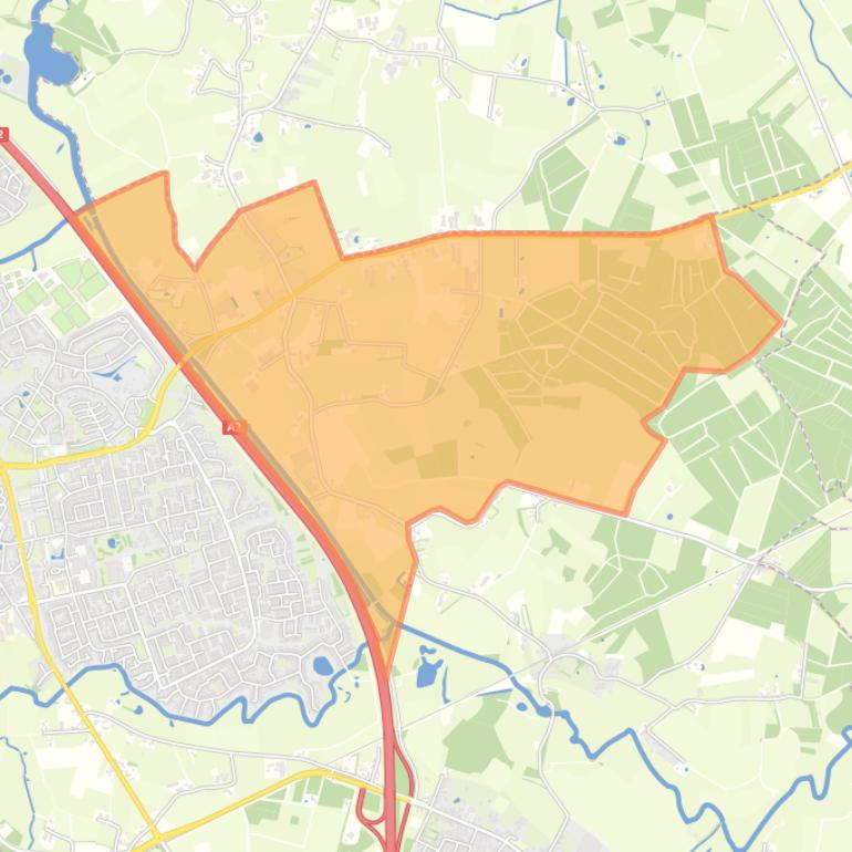 Kaart van de buurt Verspreide huizen Langenberg.
