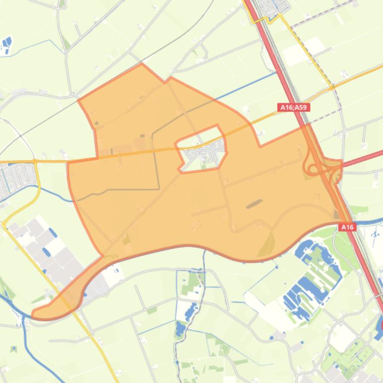 Kaart van de buurt Verspreide huizen Langeweg.