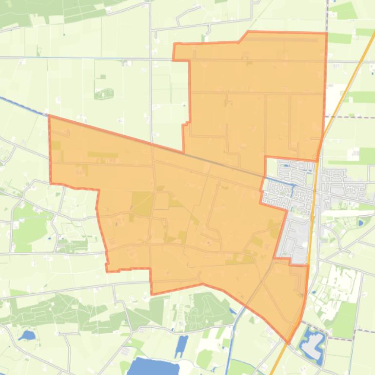 Kaart van de buurt Verspreide huizen Lemelerveld west.