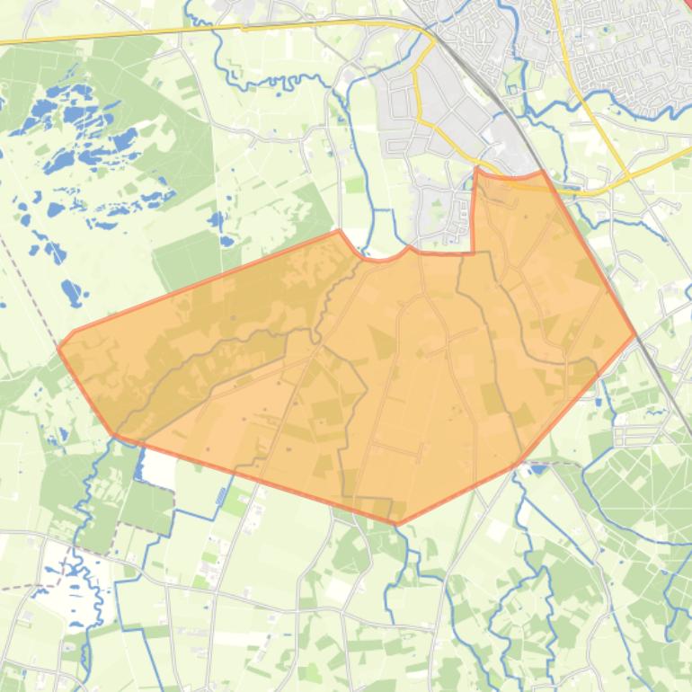 Kaart van de buurt Verspreide huizen Lennisheuvel.