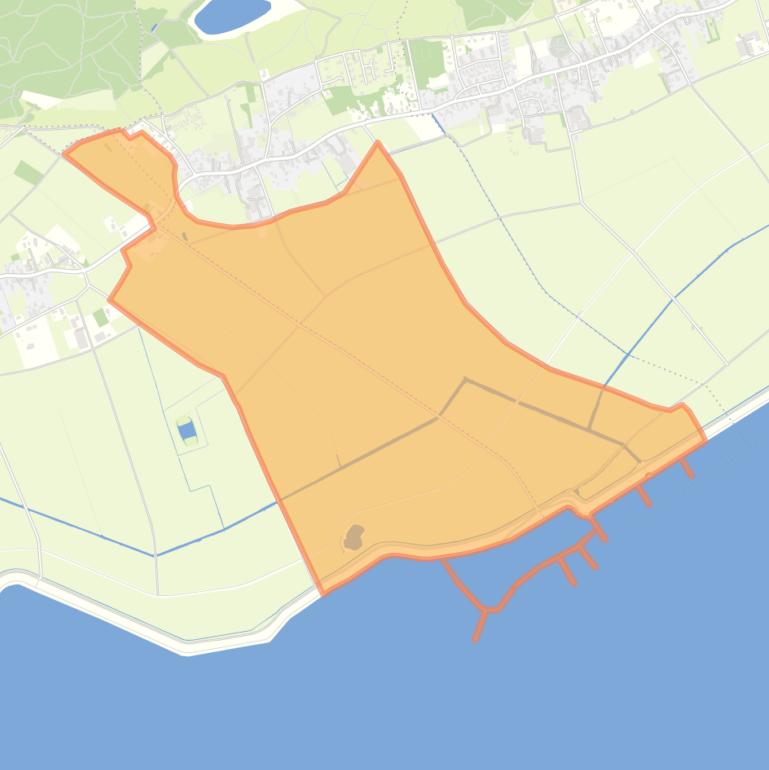 Kaart van de buurt Verspreide huizen Lies-Zuid.