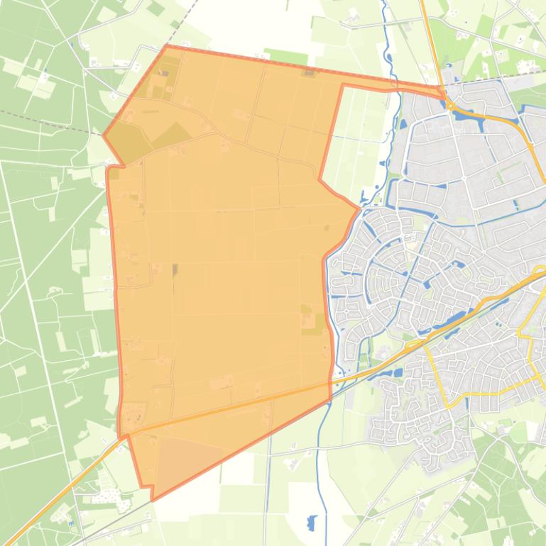 Kaart van de buurt Verspreide huizen Ligtenberg.